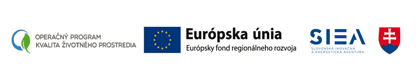 Logá Operačný program kvalita životného prostredia, europsky fond regionálneho rozvoja, slovenská inovačná a energetická agentúra