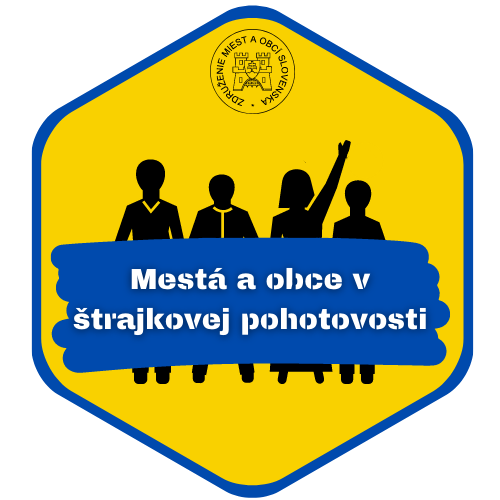 Mestá a obce v štrajkovej pohotovosti. Logo