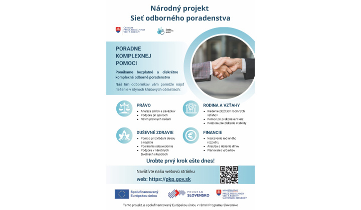 Fotka pre článok  Poradňa ÚPSVaR Partizánske: Rodinné poradne a Bezplatné dlhové poradne