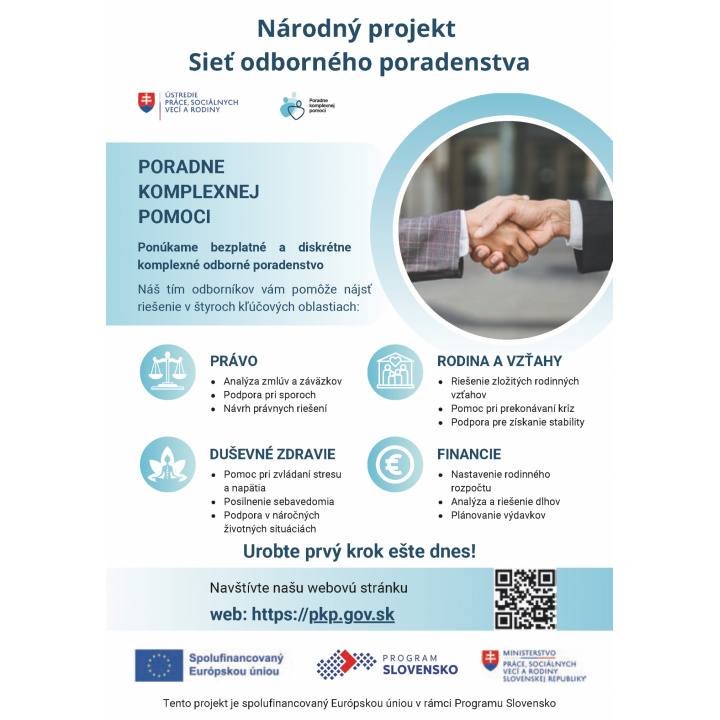 Menšia fotka pre článok  Poradňa ÚPSVaR Partizánske: Rodinné poradne a Bezplatné dlhové poradne