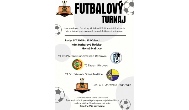 Fotka pre článok Futbalový turnaj - Real C.F. Uhrovské Podhradie