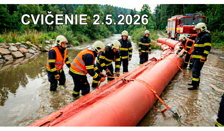 Fotka pre článok HASIČI - PROTIPOVODŇOVÉ CVIČENIE v obci