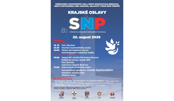 Fotka pre článok Krajské oslavy SNP 22.8.2026