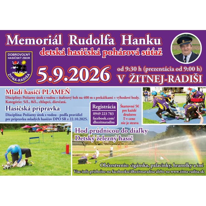 Menšia fotka pre článok Memoriál Rudolfa Hanku 2026: Súťažný deň v znamení hasičskej mládeže