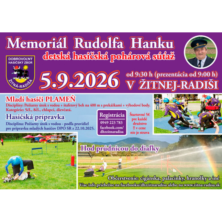 Menšia fotka pre článok Memoriál Rudolfa Hanku - detská hasičská pohárová súťaž