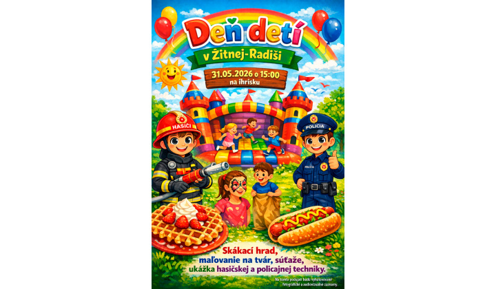 Fotka pre článok Pozvánka: Deň detí v Žitnej-Radiši 2026