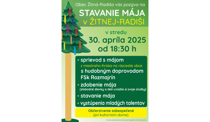 Fotka pre článok Stavanie mája 2025